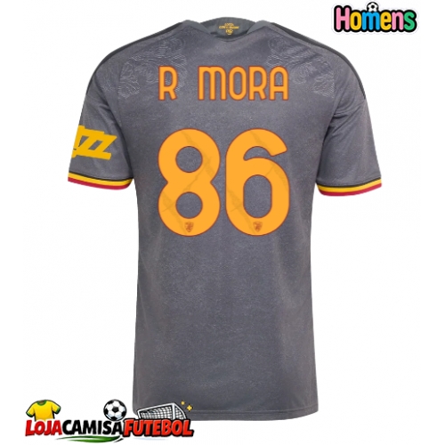Camisa de Futebol AS Roma Rodrigo Mora #86 Equipamento Alternativo 2026-27 Manga Curta